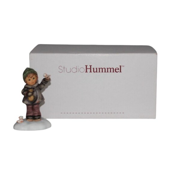 Goebel Hummel "Peaceful Perch" Porcelain Figurine Original Box COA - Picture 1 of 8